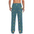 thumbnail image 4 of Cotton Mens PJ Pajama Pants Bottoms Waistband Sleepwear with Pockets Little Flower and Grass, 4 of 7