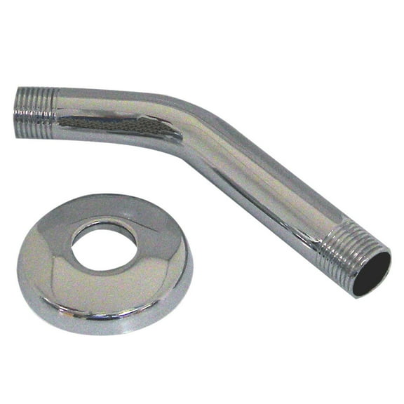 6 in. Shower Arm with Flange in Chrome