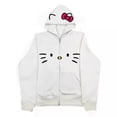 thumbnail image 4 of Hello Kitty Hello Kitty KT Gato Dibujos animados Enmascarado Cremallera Sudadera de Halloween Impresión digital 3D, 4 of 4