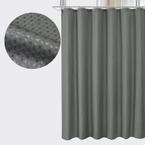 XmhyTop-A Textured Shower Curtain 90*180cm Waffle Weave Modern Bathroom Decor, 1 Piece,Grey