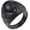Black ring-black stone, variant on Retro Vintage Stone Rings for Men Turquoise Rings Stainless Steel Signet Biker Band