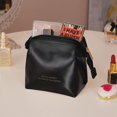 thumbnail image 1 of Casual Large Capacity Organizer Case Wash Pouch Travel Organizer Cosmetic Cases Beauty Tools Bag Lipsticks Bag Makeup Bag Waterproof Cosmetic Bag Storage Toiletry Bag BLACK, 1 of 8