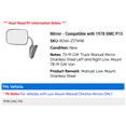 thumbnail image 2 of Mirror - Compatible with 1978 GMC P15, 2 of 2