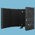 thumbnail image 3 of serony Microphone Isolation Bouclier Micro Réflecteur en Mousse pour Diffusion, 3 of 9