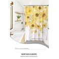thumbnail image 4 of Small Fresh Series Household Shower Curtain Toilet Bathroom Curtain Hand-painted Waterproof Shower Curtain 1.2M * 1.8M, 4 of 6