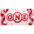 thumbnail image 1 of Strawberry Backdrop One Year Party Background First Birthday Decorations Photo Props Banner Photography Supplies Baby Shower Celebration, 1 of 4