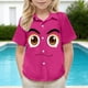 thumbnail image 5 of Blusa y camisa de manga corta con cuello vuelto para niños y niñas, moda, estampado bonito con bolsillo, camisa informal de manga corta para niño., 5 of 8