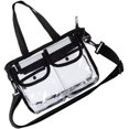 thumbnail image 1 of Bolso de mano Bolso de hombro transparente Bolso de playa Pequeño bolso de maquillaje transparente para mujeres y niñas Escuela y trabajo Negro 1pc, 1 of 2