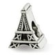Perles de Réflexion QRS2993 Perle de Tour Eiffel en Argent Sterling - Poli & Antiqued – image 1 sur 1
