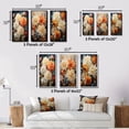 thumbnail image 4 of Designart "Chrysanthemums Autumn composition I" Floral & Botanical Framed Wall Art Set Of 3 - Beige Chrysanthemums Frame Gallery Set For Office Decor, 4 of 6