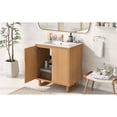 thumbnail image 6 of Miekor Furniture 30" Bathroom vanity Set with Sink, Combo Cabinet, Bathroom Storage Cabinet, Solid Wood Frame W5UAAA, 6 of 9
