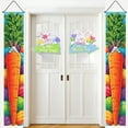 thumbnail image 5 of Happy Easter Bunny Porch Banner Sign 2 Pieces, Cute Bunny and Eggs Door Banner for Spring Porch Wall Front Door Decor, Outside Yard Garden Party Supplies 70.87x11. Inch, 5 of 6