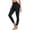A-Black, variant on Ocean Blues Women's High Waisted Swim Pants with Pockets Long Swim Leggings Swimsuit Bottom