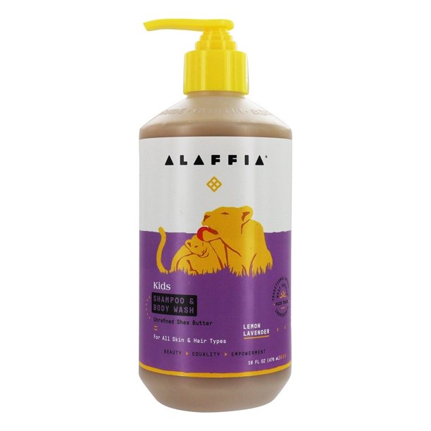 Alaffia Everyday Shea Shampoo & Body Wash for Babies & Up Lemon