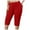 Z-Red, variant on zaveiop Women Capri Pants Plus Size Stretch Knee Length Leggings Elastic Waist Casual Summer Ladies Pull on Capris (Black, XXXXXL)
