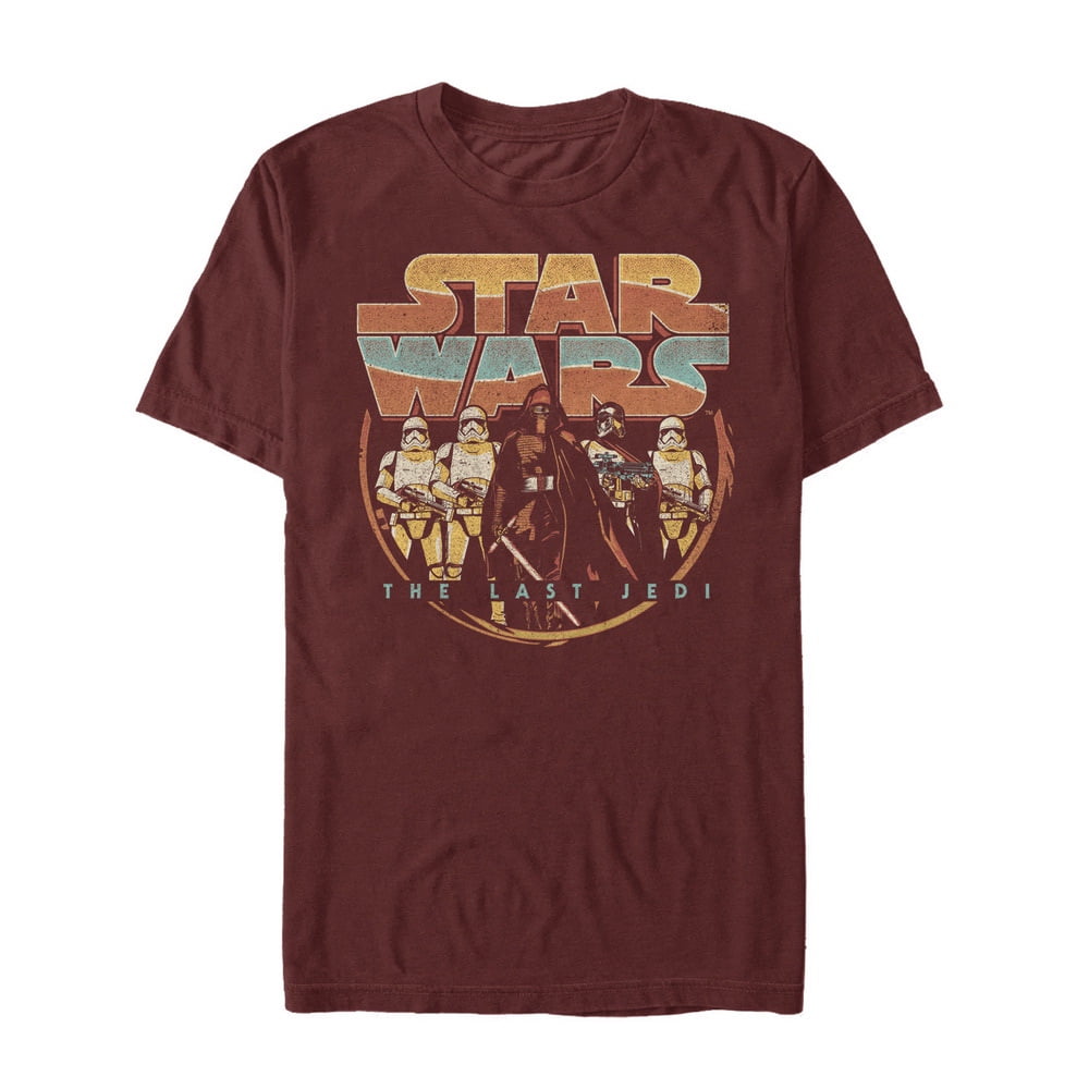 Men's Star Wars The Last Jedi First Order Retro Graphic Tee Cardinal X Large