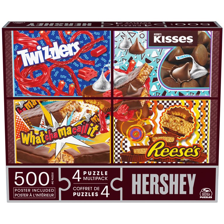 Spin Master Games Hershey 500-Piece Jigsaw Puzzle Bundle of