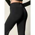 thumbnail image 4 of Made by Johnny Women's Peached Seamless Front Leggings with Inner Pocket Ankle Boot cut Yoga Pants L BLACK, 4 of 6