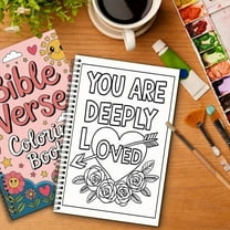 Neoyler Calm Bible Verse Coloring Book Christmas Indoor Decorations Mindful Relaxation with Uplifting Scripture Pages Suit for Quiet Evenings and Bible Study Multicolor 8.3in