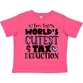 thumbnail image 3 of Inktastic I'm the World's Cutest Tax Deduction Blue Hearts Boys or Girls Toddler T-Shirt, 3 of 5