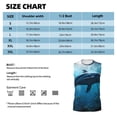thumbnail image 4 of Kdxio Ocean Dolphin Fish School for Men's Muscle T-shirt,Sleeveless for Workout Running Athletic Gym Lounge Casual, 4 of 5