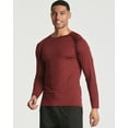 thumbnail image 2 of 4 Pack: Men's Compression Top Long Sleeve Shirt Base Layer Active Athletic Sports T-Shirts, 2 of 6