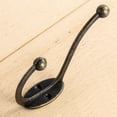 thumbnail image 3 of fankhu 5pcs Bronze Wall Hook Non-slip Rustic Robe Hooks Sturdy for Clothes Bag Coat Hat, 3 of 8