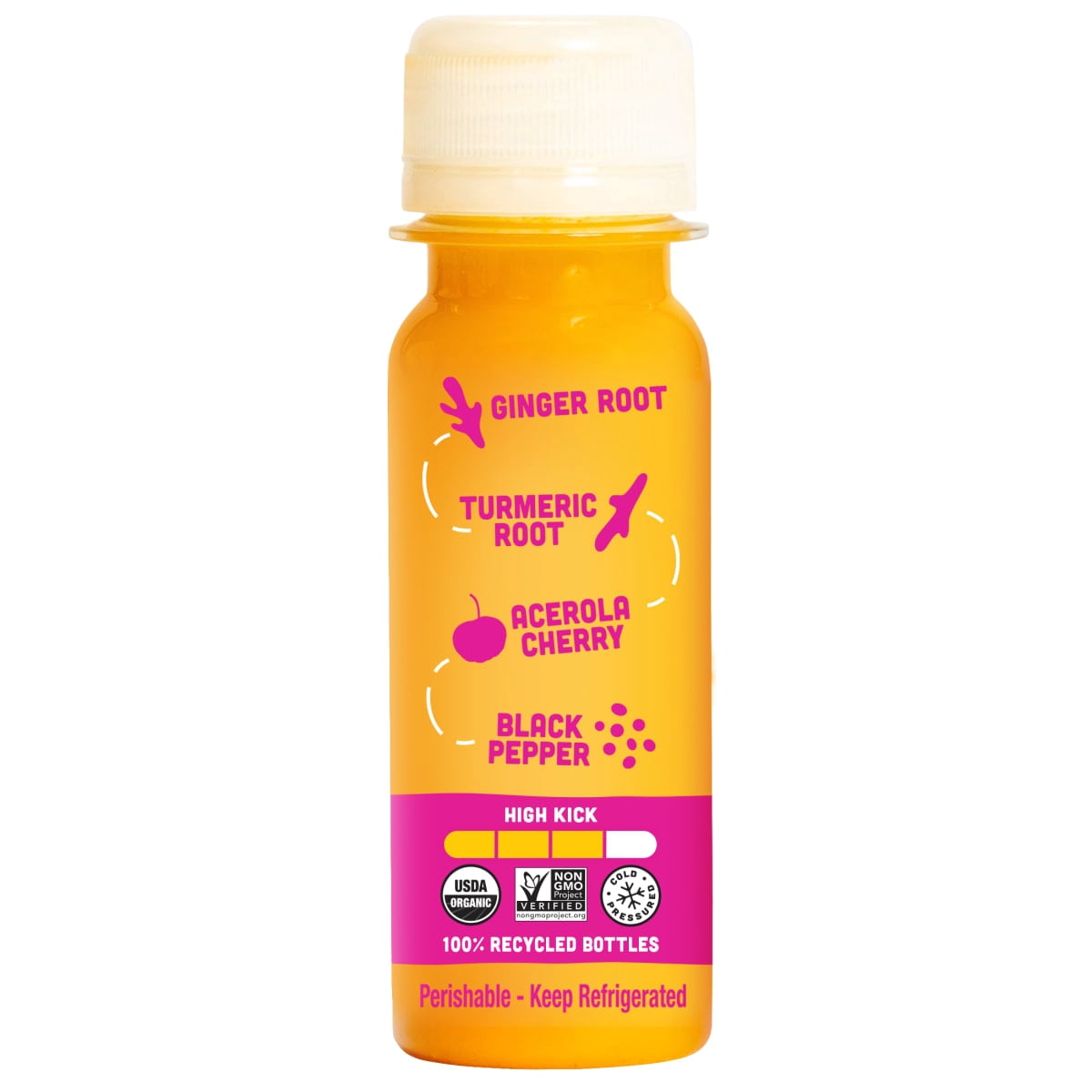 (2 pack) Vive Organic Immunity Boost Shot, Elderberry, Ginger and Turmeric Wellness Shot, 2 fl oz Bottle