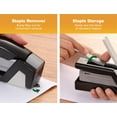 thumbnail image 4 of Bostitch Office InJoy Compact Eco-Friendly Stapler, 3-in-1, Reduced Effort, Half Strip, Jam-Free, 20 Sheet Capacity, Black, 4 of 6
