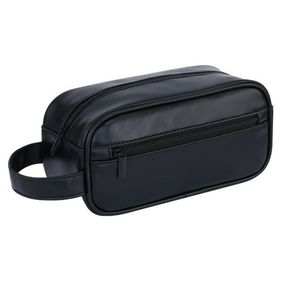 Travel Toiletry Bag for Men Women, Dopp Kit Water Resistant Shaving Bag with Large Capacity for Toiletries Accessories, PU Leather Cosmetic Bags,9.05L*3.54W*4.33H