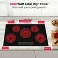 thumbnail image 3 of Gasland Chef 5 Burner Ceramic Cooktop,Mechanical Knob Control Electric Stove Top,240V, 3 of 7
