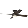 thumbnail image 5 of Casa Vieja 52" Casa Elite Mid Century Modern Indoor Ceiling Fan 4 Blade LED Light Remote Control Oil Rubbed Bronze Finish Hugger, 5 of 8