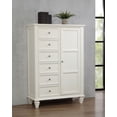 thumbnail image 2 of Sandy Beach 8-drawer Door Chest Cream White, 2 of 11