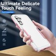 thumbnail image 3 of for Samsung Galaxy A15 Case, Dual Layers Shell Hard PC + Soft TPU Back Shell Heavy Duty Military Drop Protection Rugged Shockproof Hybrid Case for Samsung Galaxy A15, White/Pink, 3 of 6