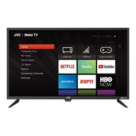 JVC LT-32MAW388 - 32" Diagonal Class (31.5" viewable) LED-backlit LCD TV - Smart TV - Roku TV - 720p 1366 x 768 - direct-lit LED - black