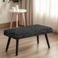 thumbnail image 4 of Whosucclay Black Leopard Print Stretch Dining Bench Cover Wear Resistant Bench Slipcovers Breathable Bench Seat Furniture Protector Universal Bench Protectors for Bedroom, Kitchen, 4 of 7