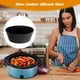 thumbnail image 4 of Bandeja para hornear de 1/2 uds para 7QT-10QT silicona a prueba de fugas fácil de limpiar suministros de cocina JShteea Libre de BPA, 4 of 8