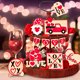 thumbnail image 4 of Bandeja escalonada delicada para el Día de San Valentín, bandeja de madera de doble capa, soporte para casas de campo, diseño exquisito, decoración de navidad, regalos, 4 of 5