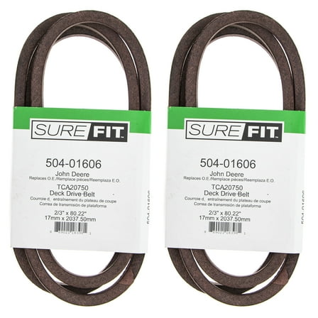 SureFit 36" Deck Drive Belt for John Deere TCA20750 WG36A Mower 2PK
