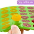 thumbnail image 4 of Round Gummy Donut Molds Mini Size Silicone Candy Molds for Hard Candy, Gummy, Caramels, Chocolate, Fondant, Fruit Loop, Cereal, 192 Cavity, 4 of 6