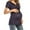 Claret, variant on Women Maternity Shirts Blouses Large Size T-shirt Top Summer Round V-neck Short Sleeve Wave Point White