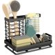 thumbnail image 1 of Under Sink Storage, Kitchen Sponge Holder with Removable Drip Tray, Stainless Steel Under Sink Organizer, Black Sink Storage, 1 of 4