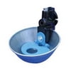 GALVANIZED NOSE PAN WATER BOWL FOR CATTLE BLUE 14 LITERS/MIN