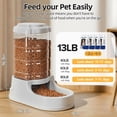 thumbnail image 2 of 9.5L Dog Feeders and Water Bowl Set for Large Dogs, 2.5 Gallon Automatic Water Dispenser, Gravity Dog Food Dispenser, 2 of 6