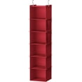 thumbnail image 2 of bvcdtgh Organisateur et Rangement Suspendus pour Garde-Robe Étagères de Rangement Suspendues pour Garde-Robe à 6 Tablettes Gris, 2 of 8