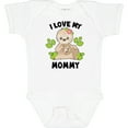 thumbnail image 3 of Inktastic Cute Sloth I Love My Mommy with Green Leaves Boys or Girls Baby Bodysuit, 3 of 5