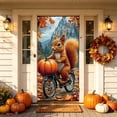 thumbnail image 4 of Yhmxh Thanksgiving Decoration Fall Door Cover, Autumn Pumpkin Front Door Banner Decor, Harvest Seasonal Door Backdrop, Farmhouse Front Door Hanging Decorations for Home Porch, 4 of 5