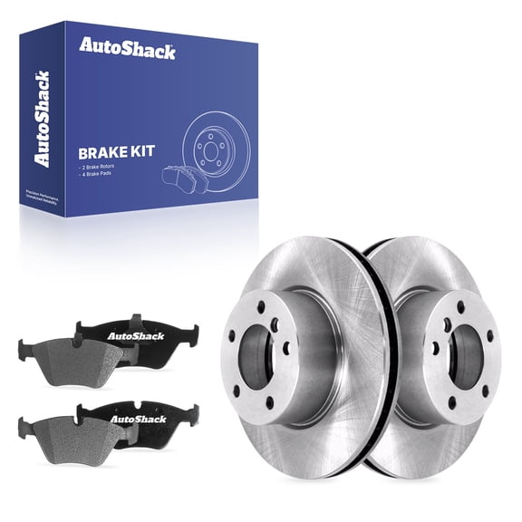 AutoShack Front Vented Brake Rotors   Ceramic Pads 6-PC Brake Kit Replacement for 2007 BMW 328i 2008-2013 BMW 128i 11.81" (300 mm)
