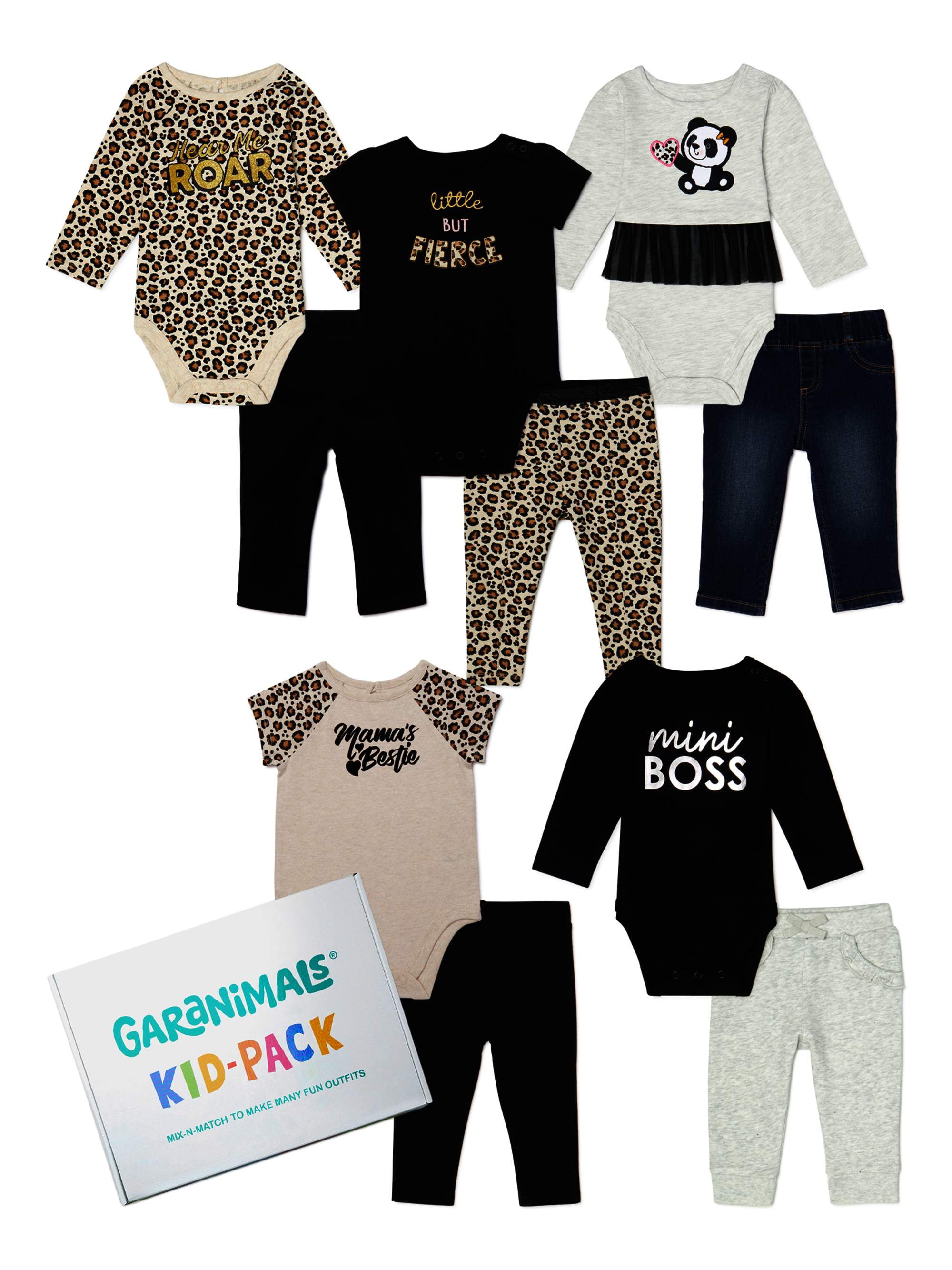 Garanimals Garanimals Baby Girl Mix & Match KidPack, 10pc Set