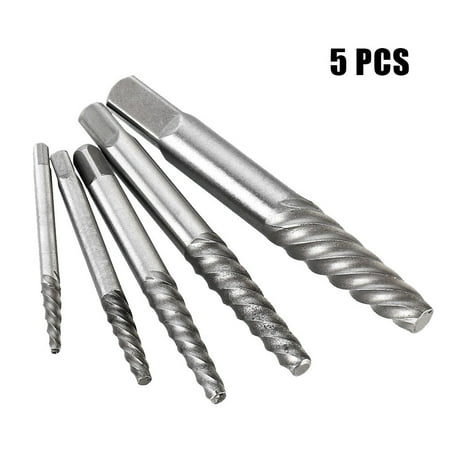 

BCLONG 5Pcs Screw Extractors Broken Damaged Broken Bolt Remover Extractor Tools